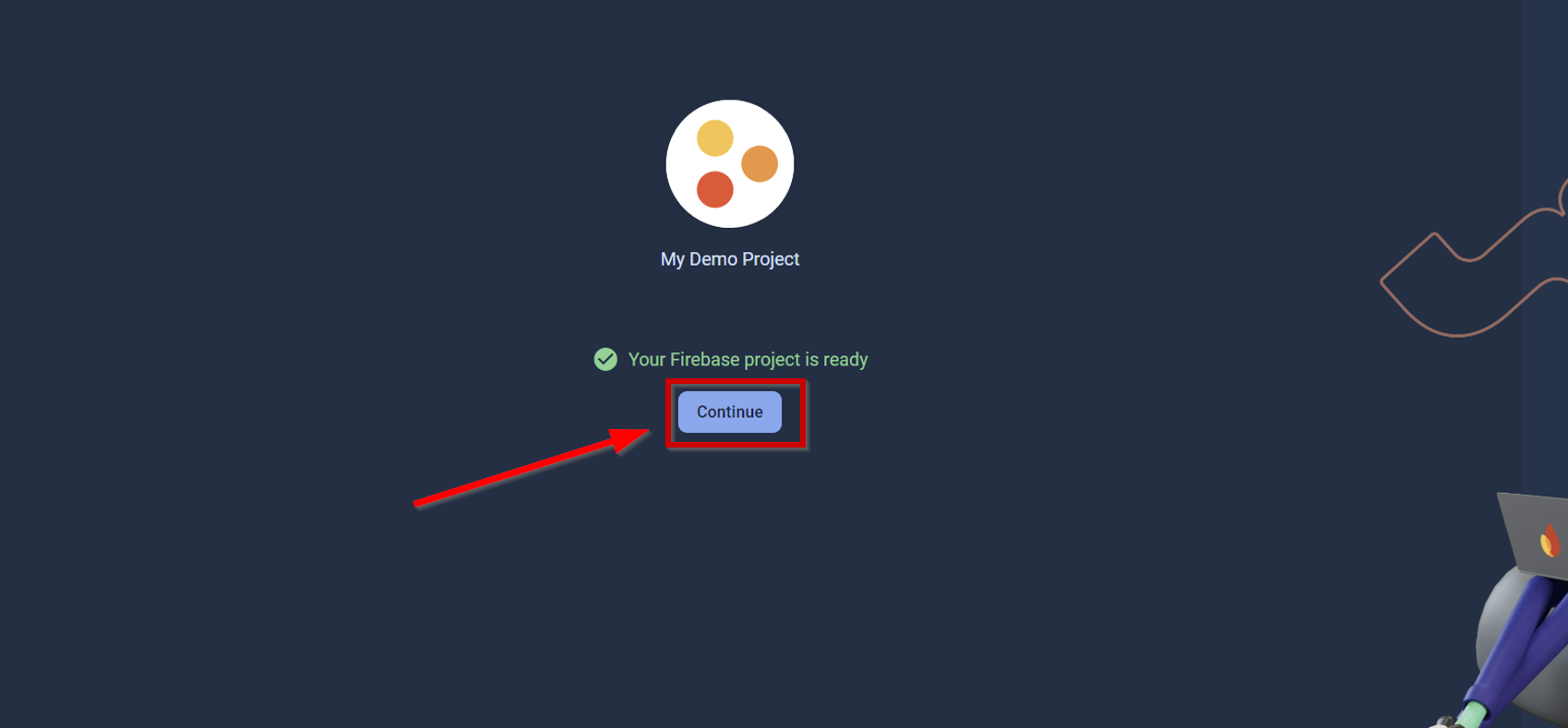 Create Firebase Project Step 3